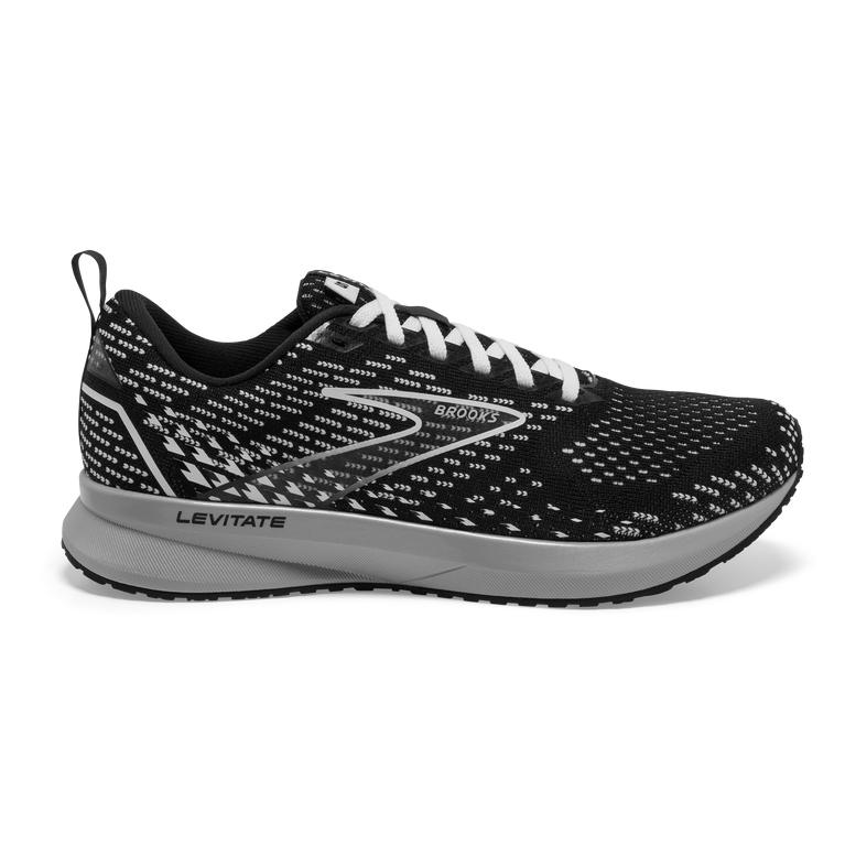 Brooks Levitate 5 Women's Road Running Shoes - Black/Grey/White (65842-RWVC)